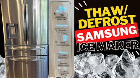 samsung fridge ice maker defrost|How To Defrost A Samsung Ice Maker (Step